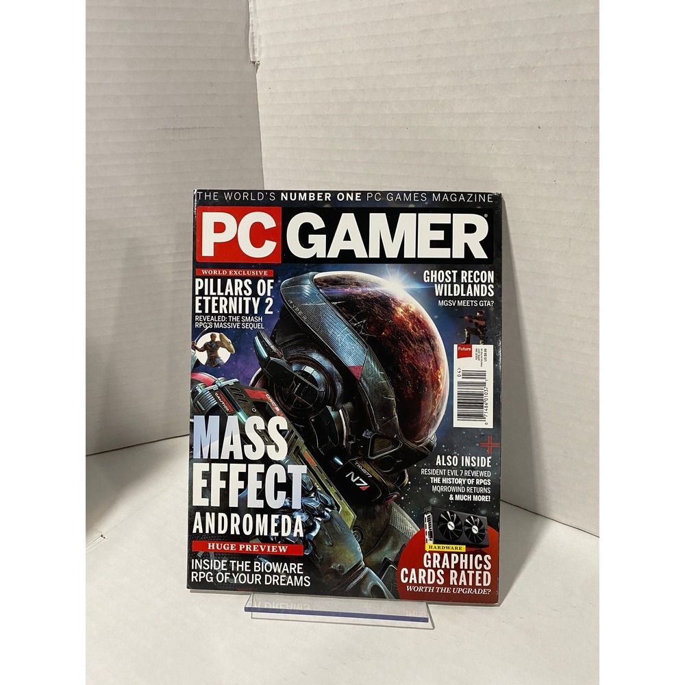 PC Gamer Magazine Mass Effect Andromeda Pillars of Eternity 2 April 2017 Issue